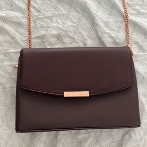 Ted Baker Purple Faux Leather Crossbody Bag